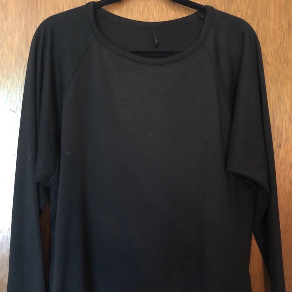 Black Cross Cutout Sweater